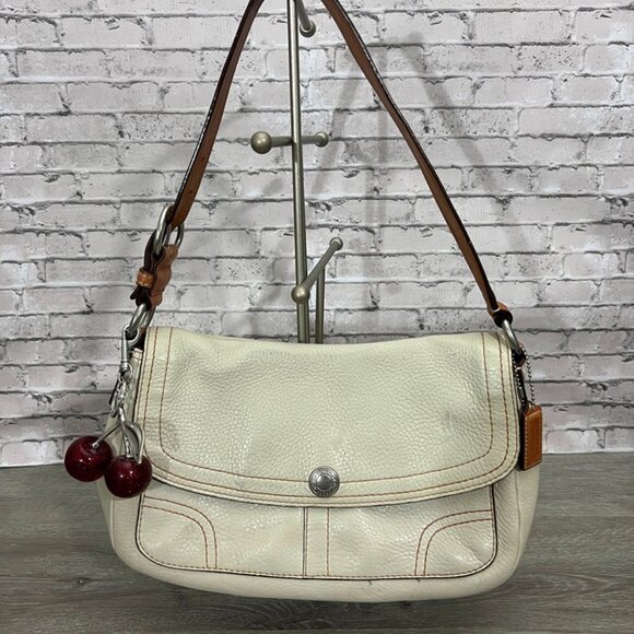 Coach Chelsea Leather Flap Shoulder Bag #12336- - Picture 1 of 8
